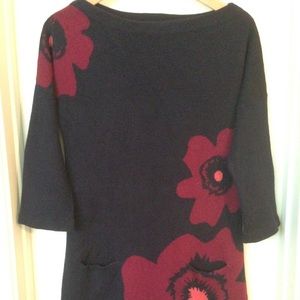 Anthropologie Field Flower Poppy Pocket tunic